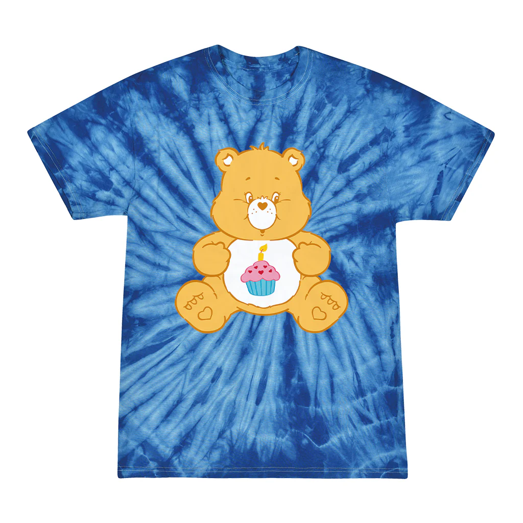 Birthday Bear Tie Dye Kids T-Shirt - Image 3