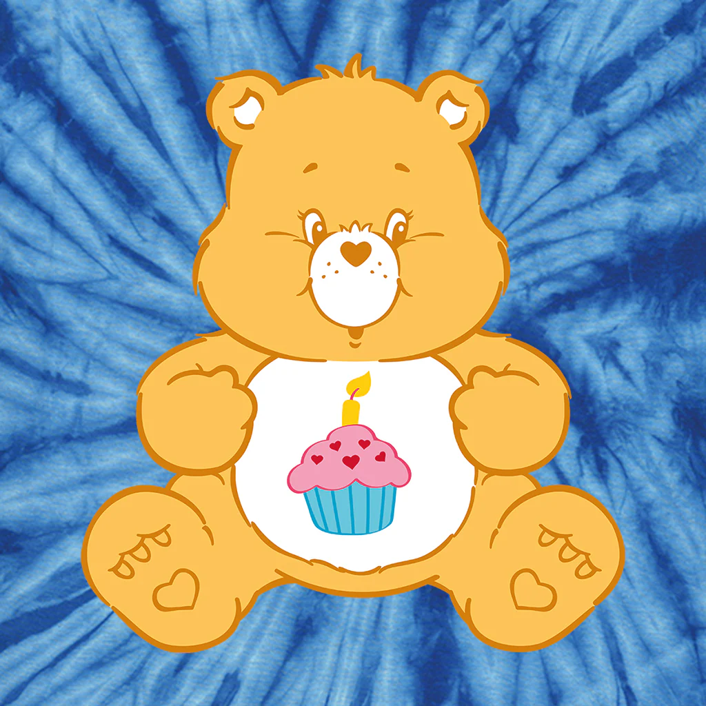 Birthday Bear Tie Dye Kids T-Shirt - Image 4