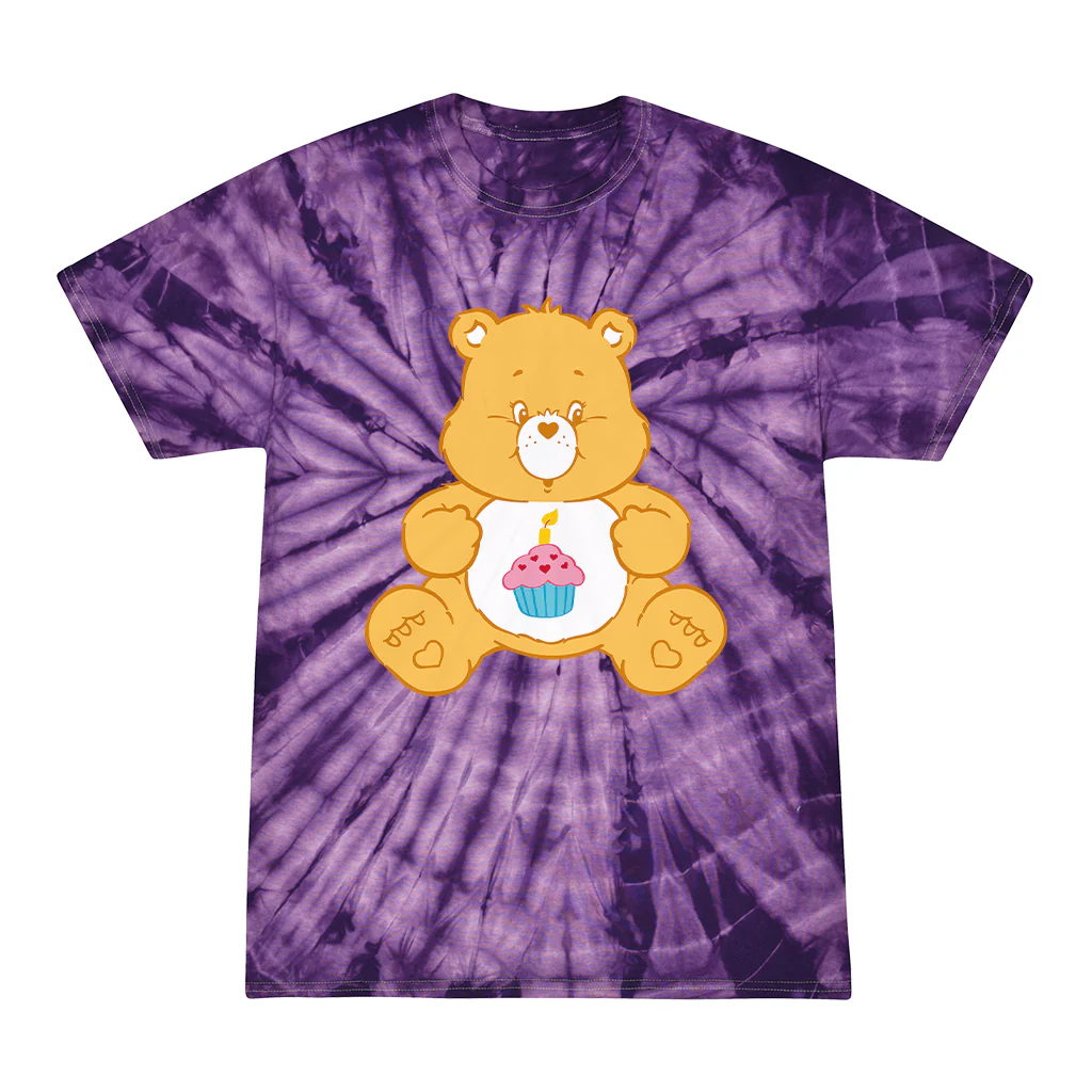 Birthday Bear Tie Dye Kids T-Shirt - Image 6