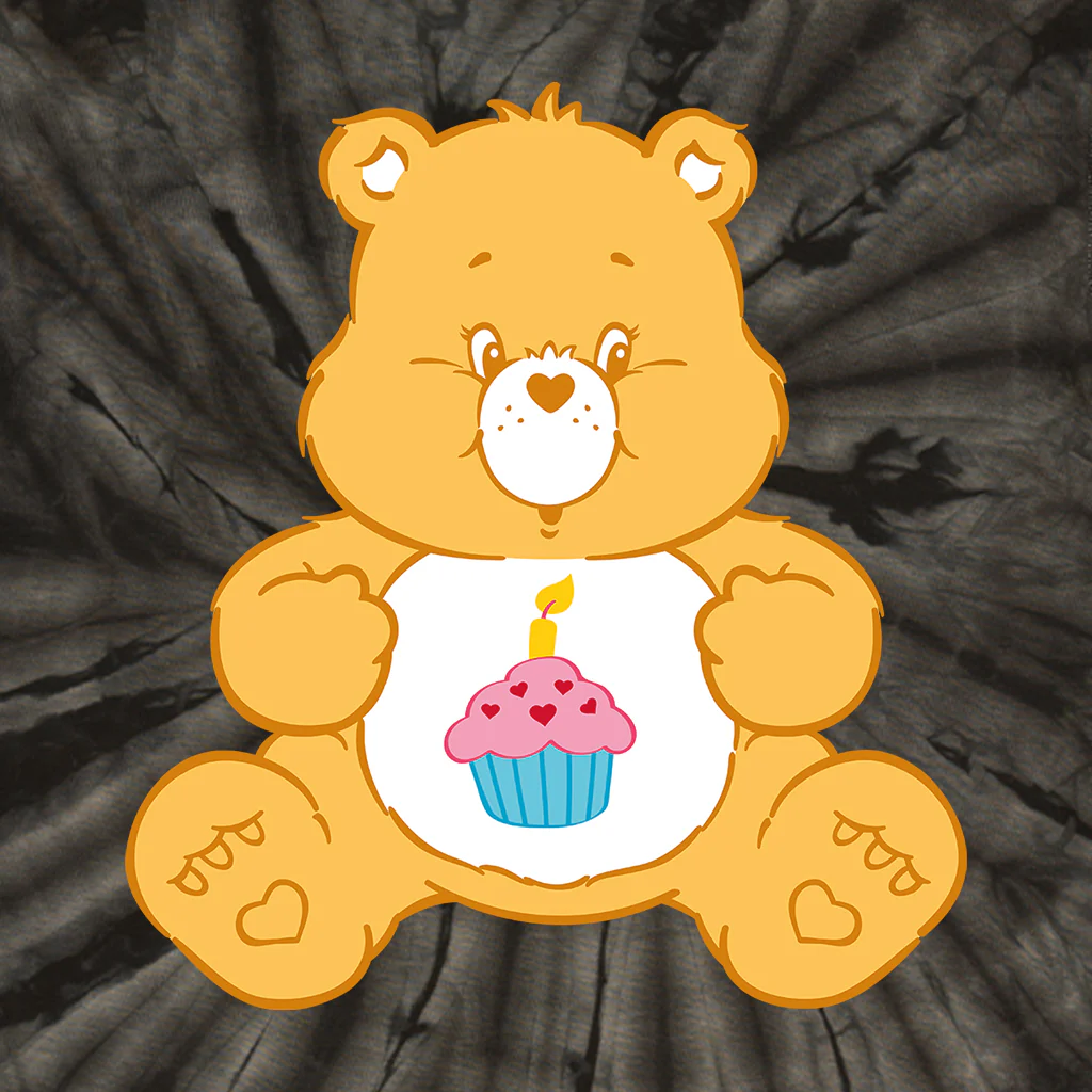 Birthday Bear Tie Dye Men's T-Shirt - Image 4
