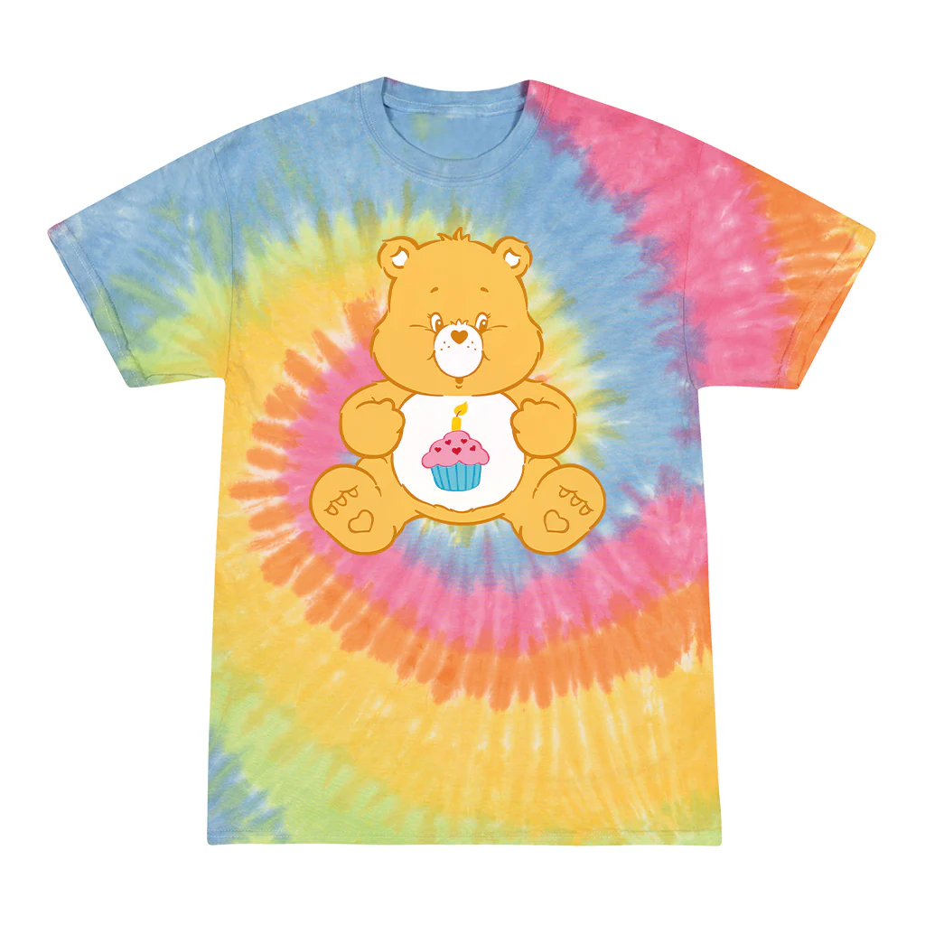 Birthday Bear Tie Dye Women's T-Shirt - Image 3