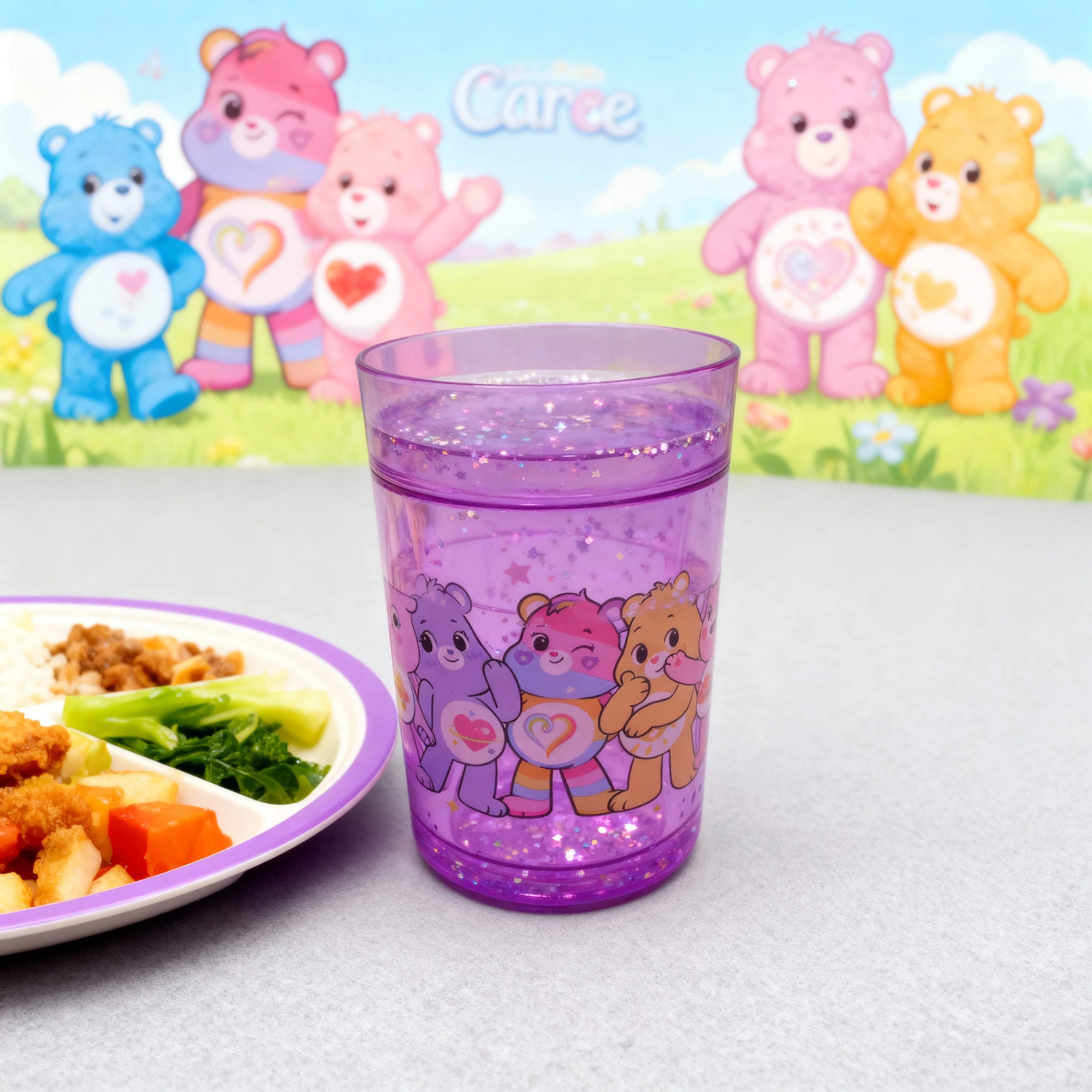 Care Bears Lunch Bag & Glitter Tumbler Bundle - Image 10