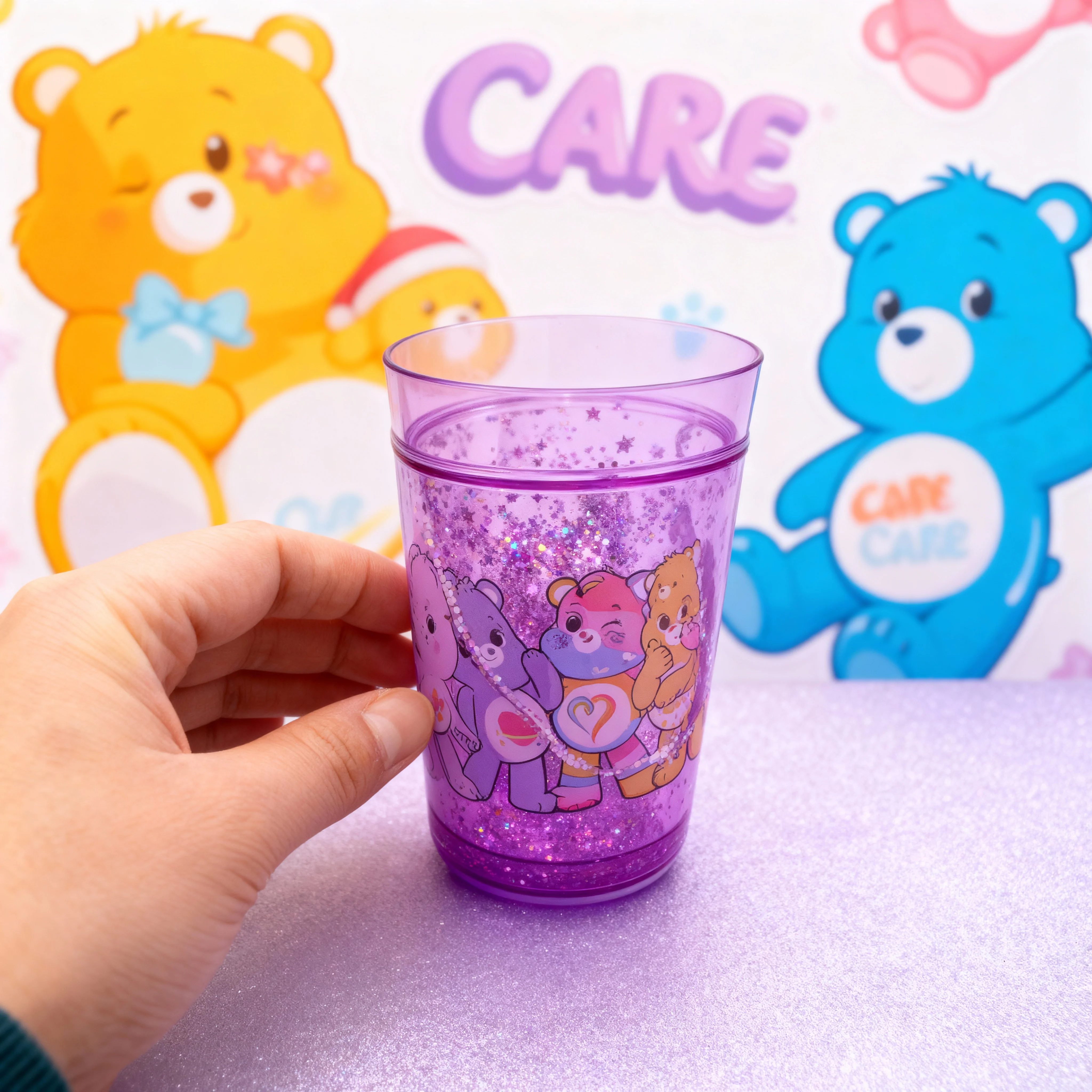 Care Bears Lunch Bag & Glitter Tumbler Bundle - Image 11