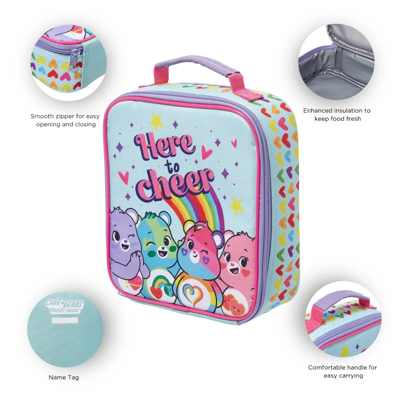 Care Bears Lunch Bag & Glitter Tumbler Bundle - Image 3