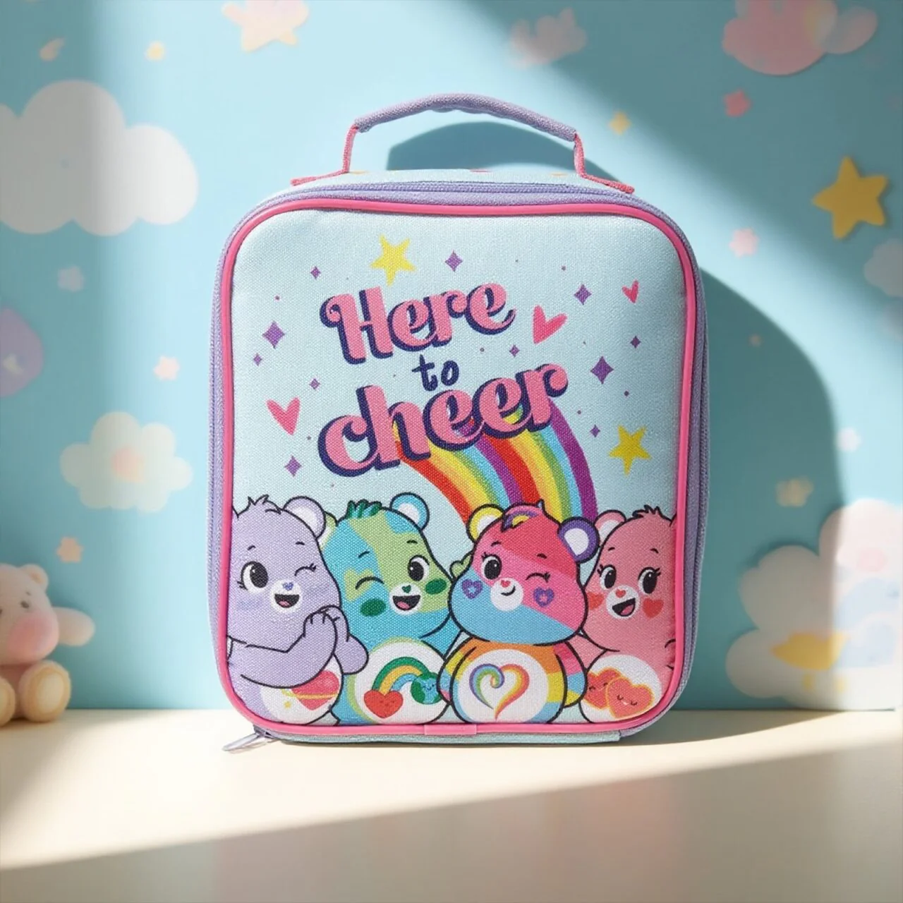 Care Bears Lunch Bag & Glitter Tumbler Bundle - Image 5