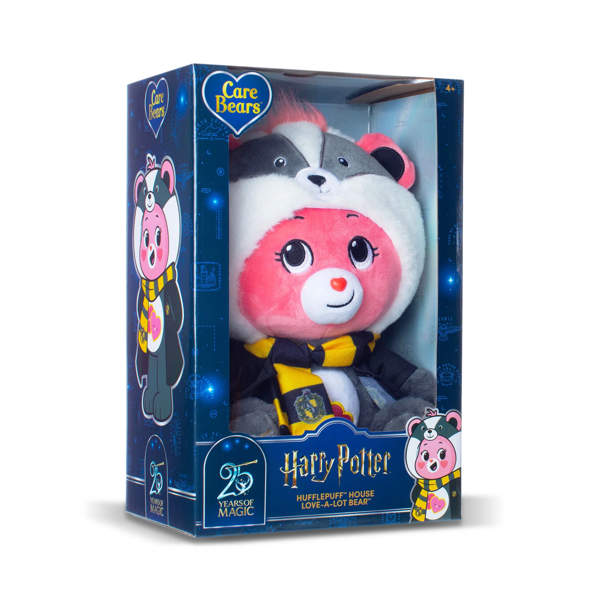 Care Bears x Harry Potter Magic Hoodie Mascot Love A Lot Bear x Hufflepuff 30cm Plush - Image 6