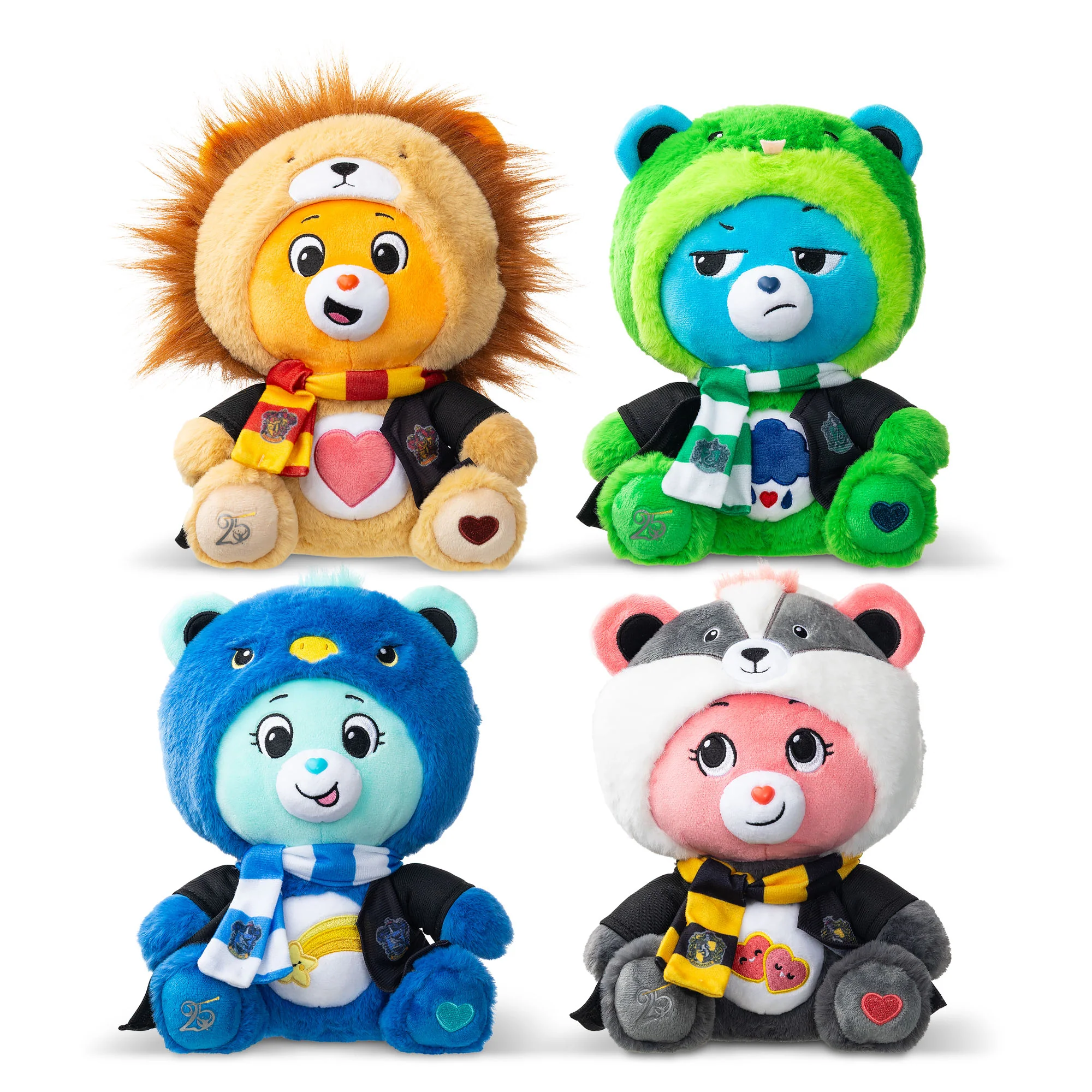 Care Bears x Harry Potter Magic Hoodie Mascot Love A Lot Bear x Hufflepuff 30cm Plush - Image 8