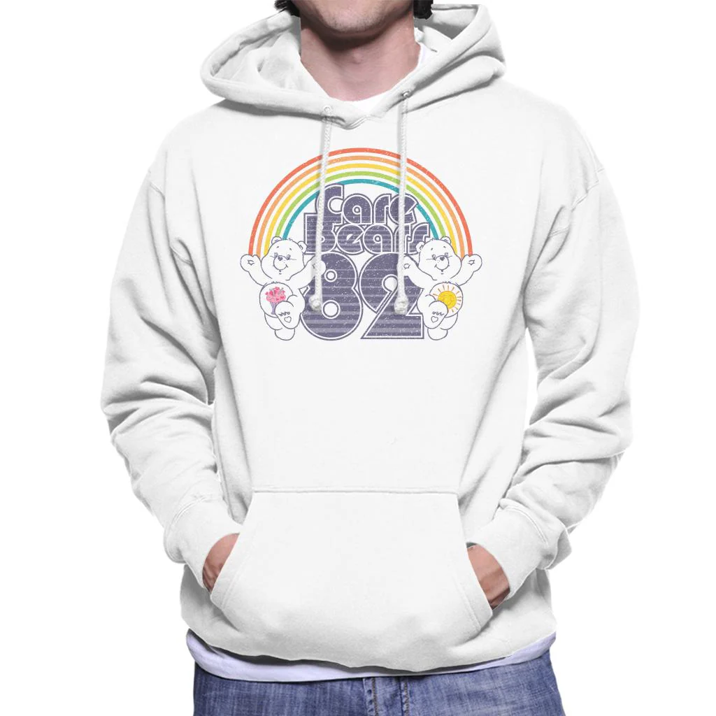 82 Rainbow Funshine Bear And Share Bear Men's Hooded Sweatshirt - Image 3
