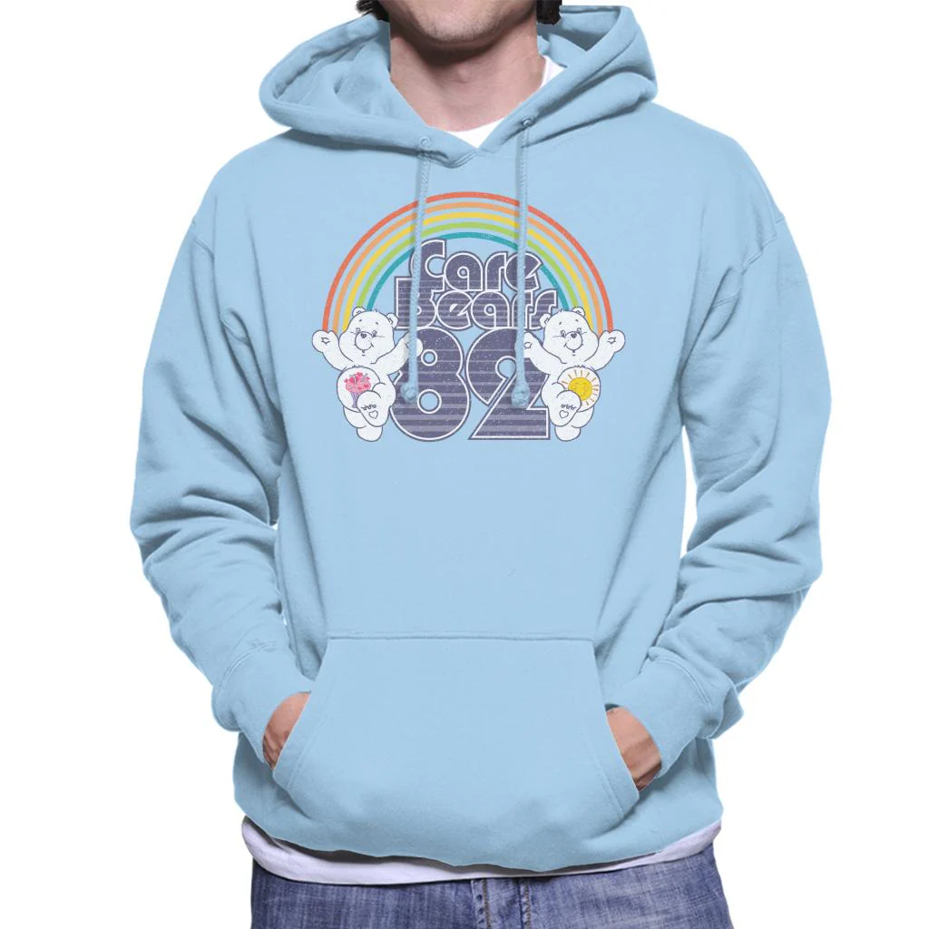 82 Rainbow Funshine Bear And Share Bear Men's Hooded Sweatshirt - Image 5