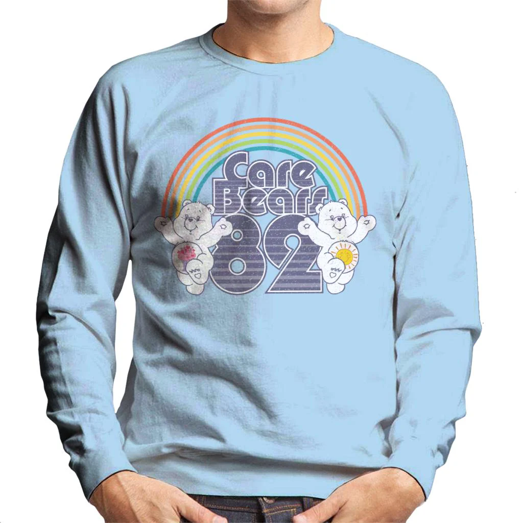 82 Rainbow Funshine Bear And Share Bear Men's Sweatshirt - Image 5