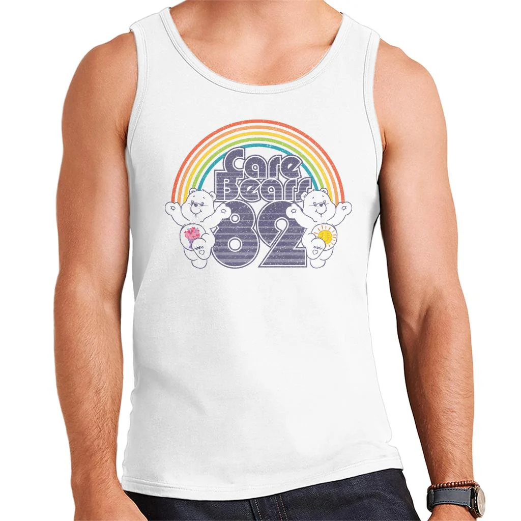 82 Rainbow Funshine Bear And Share Bear Men's Vest - Image 3