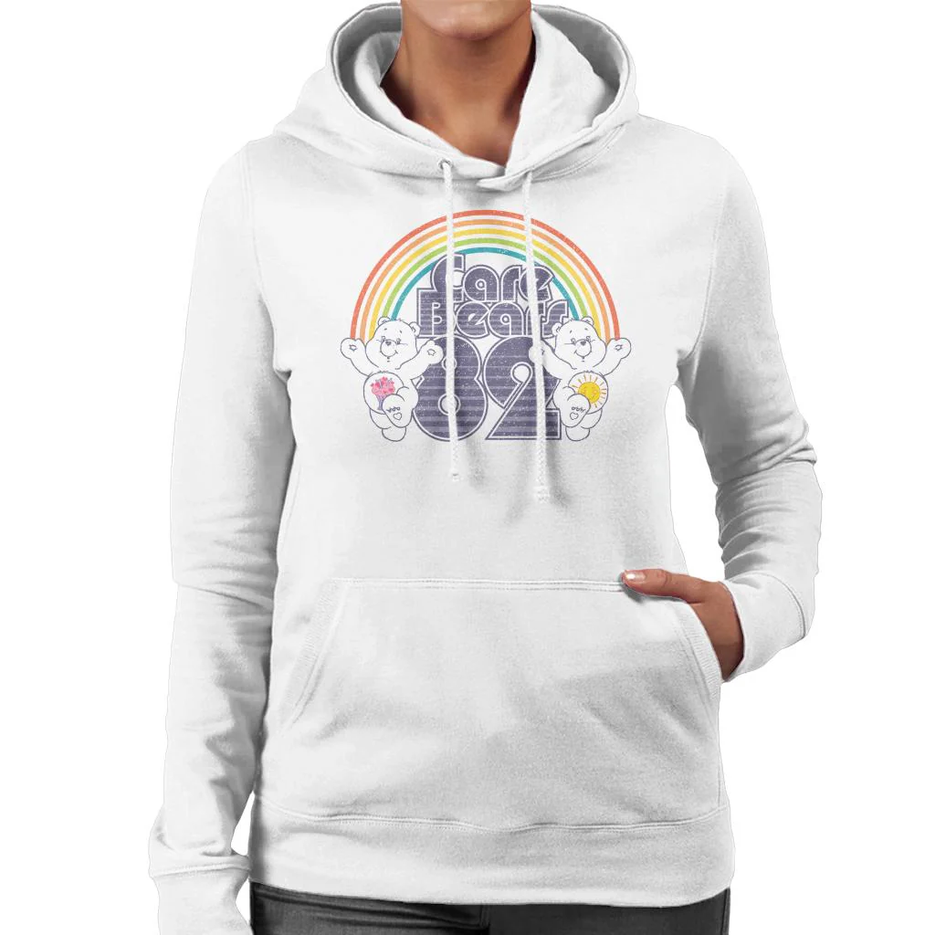 82 Rainbow Funshine Bear And Share Bear Women's Hooded Sweatshirt - Image 3