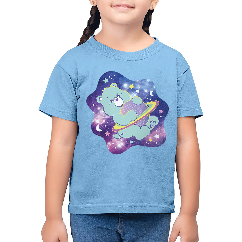 Bedtime Bear Dreaming Of Space Kids T-Shirt - Image 4