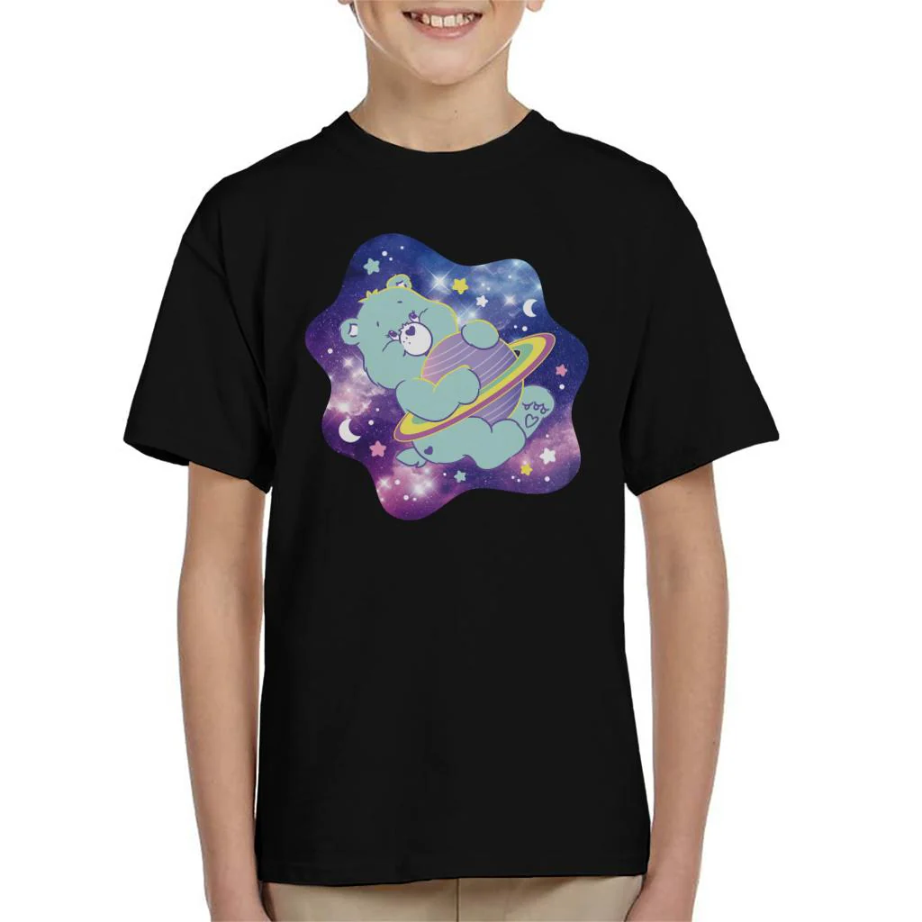 Bedtime Bear Dreaming Of Space Kids T-Shirt - Image 6