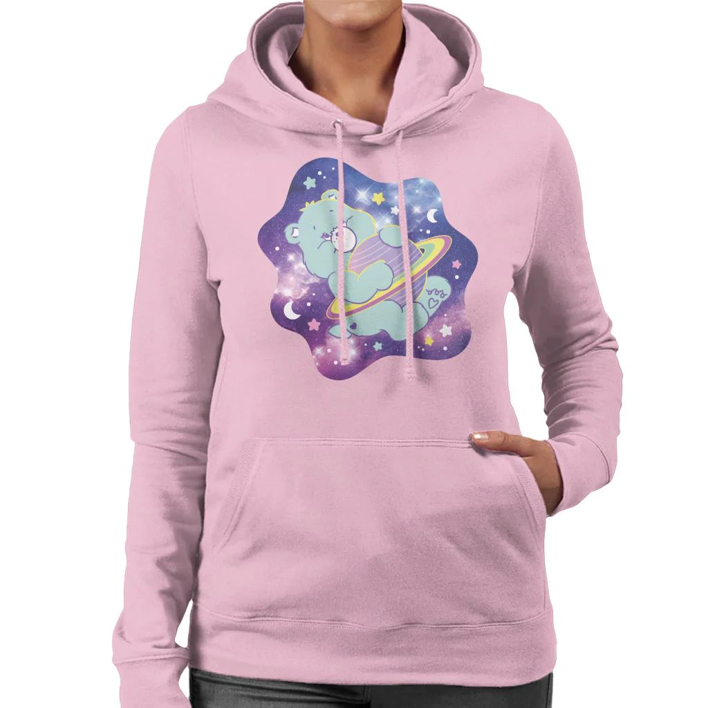 Bedtime Bear Dreaming Of Space Women's Hooded Sweatshirt