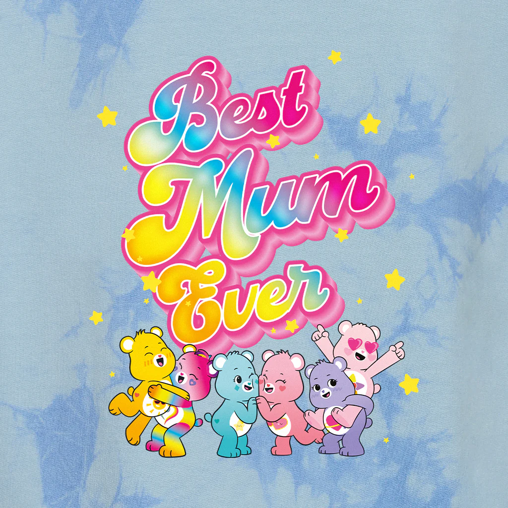 Care Bears Best Mum Ever Women's Tie Dye Hoodie - Image 5