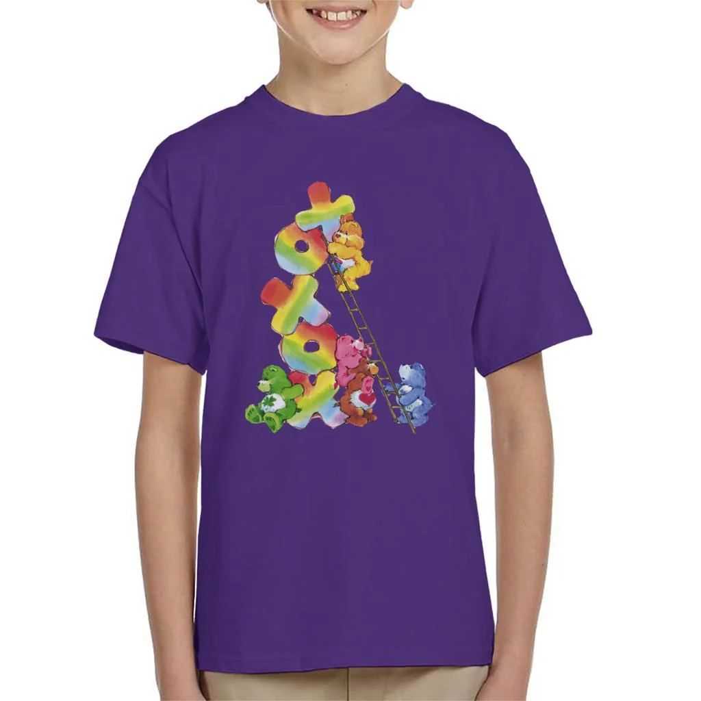 Birthday Bear Xoxox Kids T-Shirt - Image 4