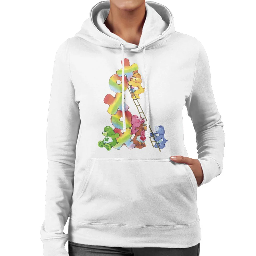 Birthday Bear Xoxox Climbing Ladder Women's Hooded Sweatshirt - Image 4