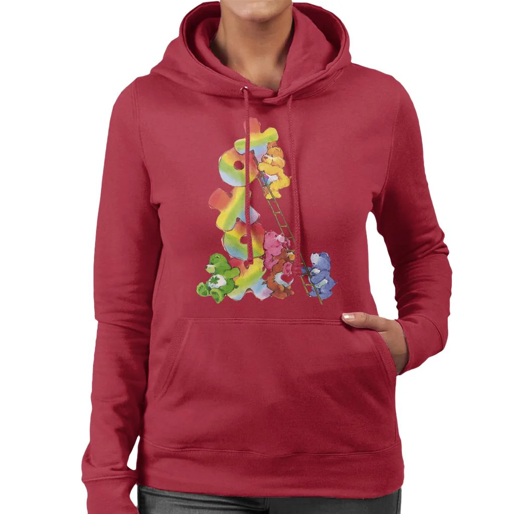 Birthday Bear Xoxox Climbing Ladder Women's Hooded Sweatshirt - Image 8