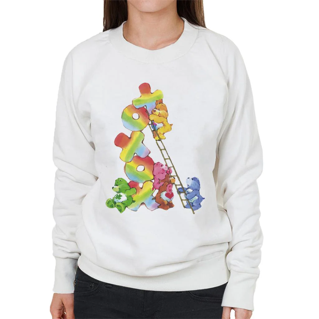 Birthday Bear Xoxox Climbing Ladder Women's Sweatshirt - Image 3