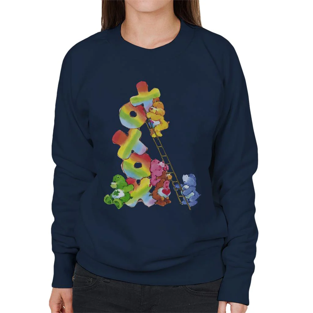 Birthday Bear Xoxox Climbing Ladder Women's Sweatshirt - Image 4