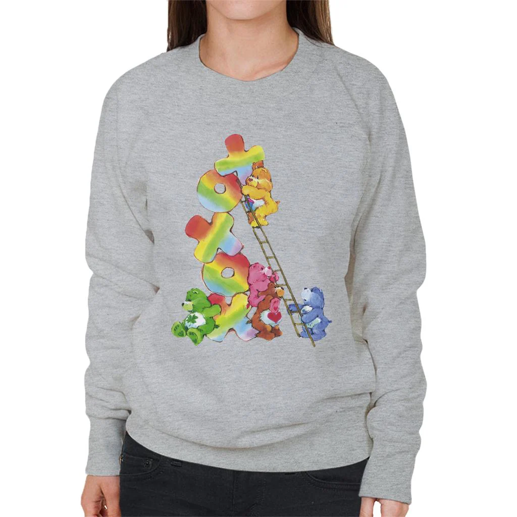 Birthday Bear Xoxox Climbing Ladder Women's Sweatshirt - Image 5