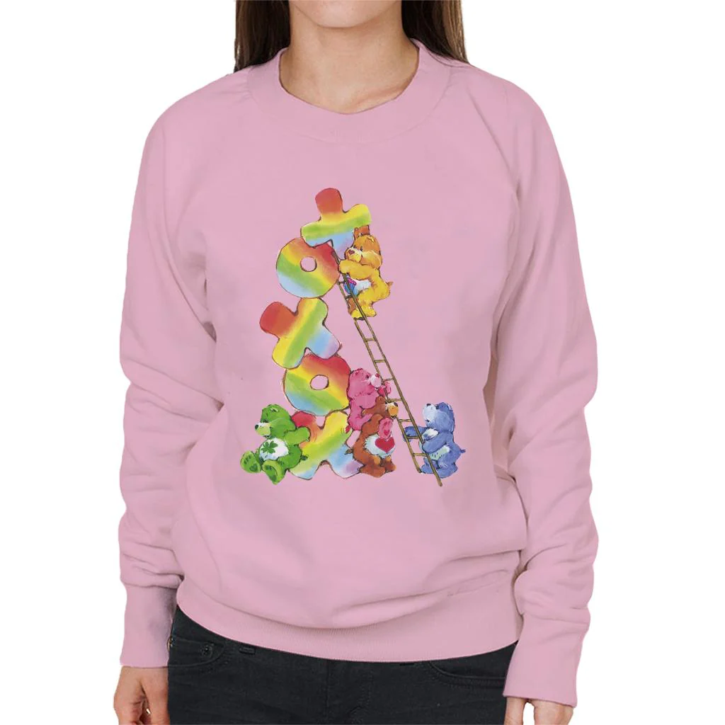 Birthday Bear Xoxox Climbing Ladder Women's Sweatshirt - Image 8