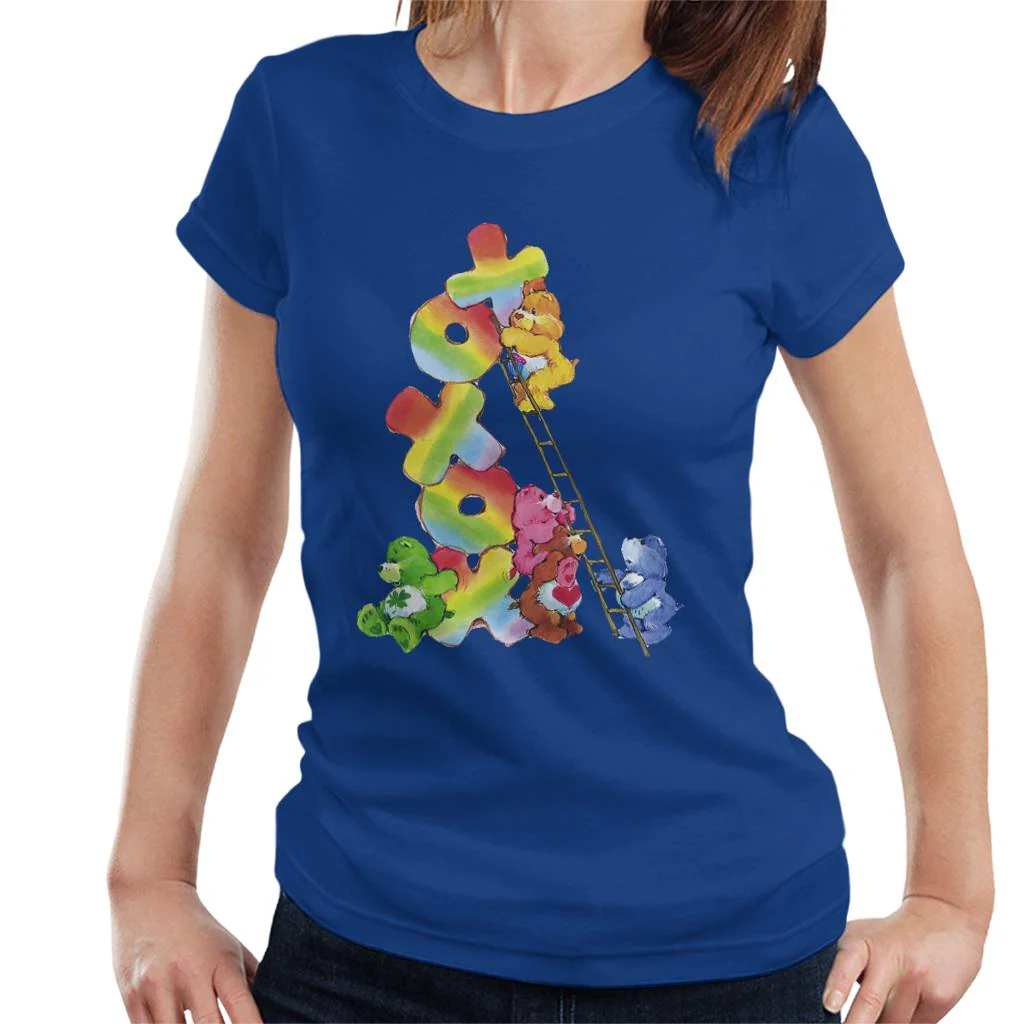 Birthday Bear Xoxox Climbing Ladder Women's T-Shirt - Image 6