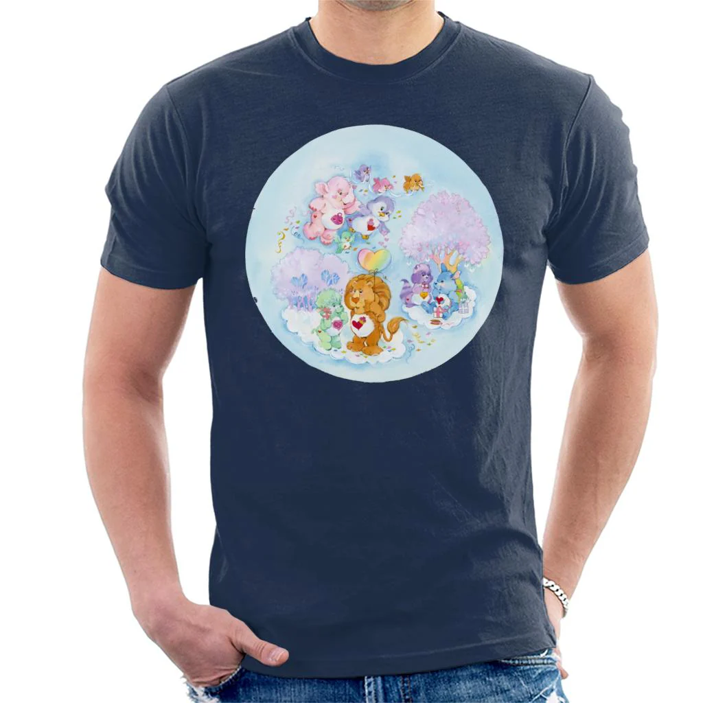 Brave Heart Lion Pink Trees Men's T-Shirt - Image 4