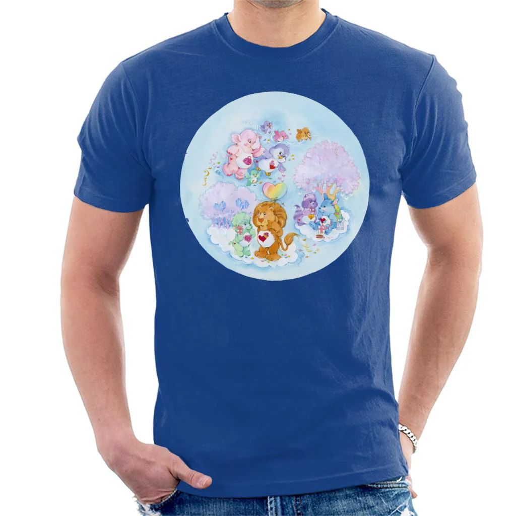Brave Heart Lion Pink Trees Men's T-Shirt - Image 6