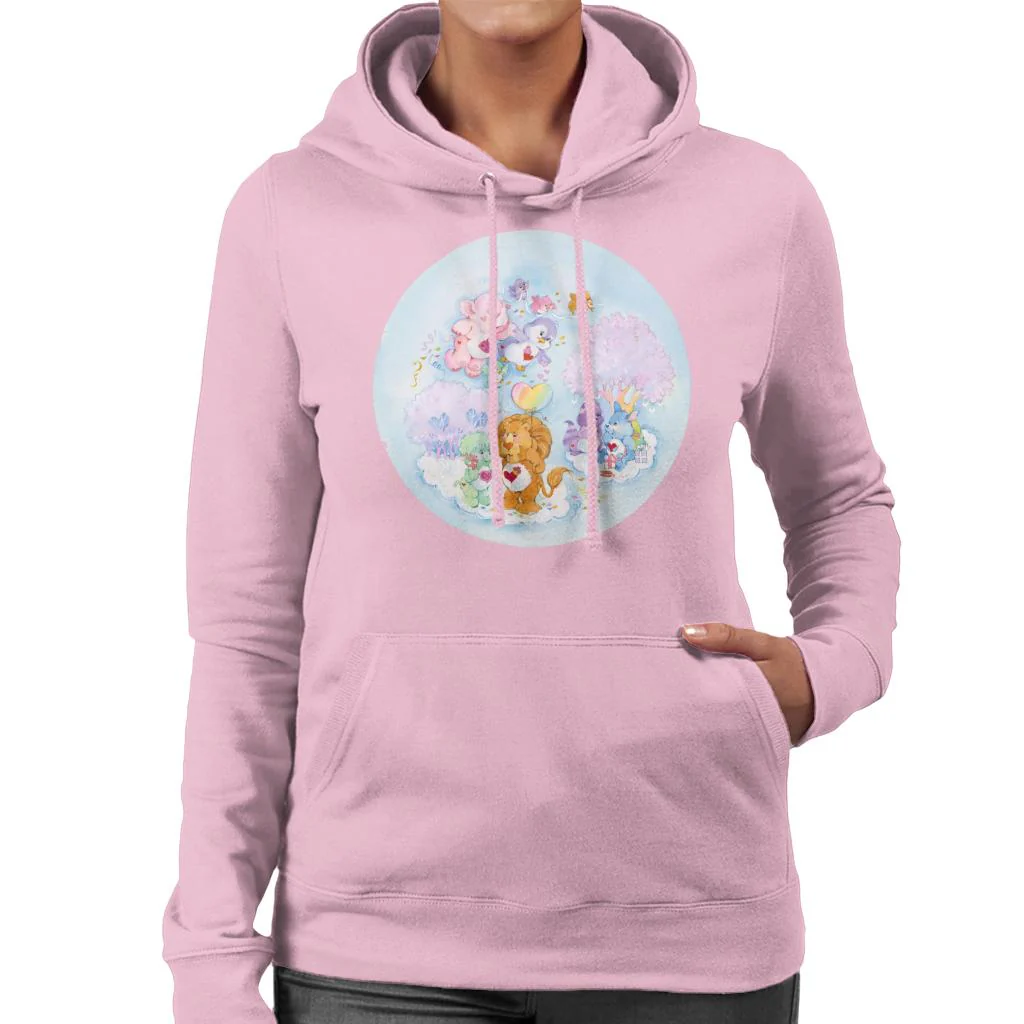 Brave Heart Lion Pink Trees Women's Hooded Sweatshirt - Image 5