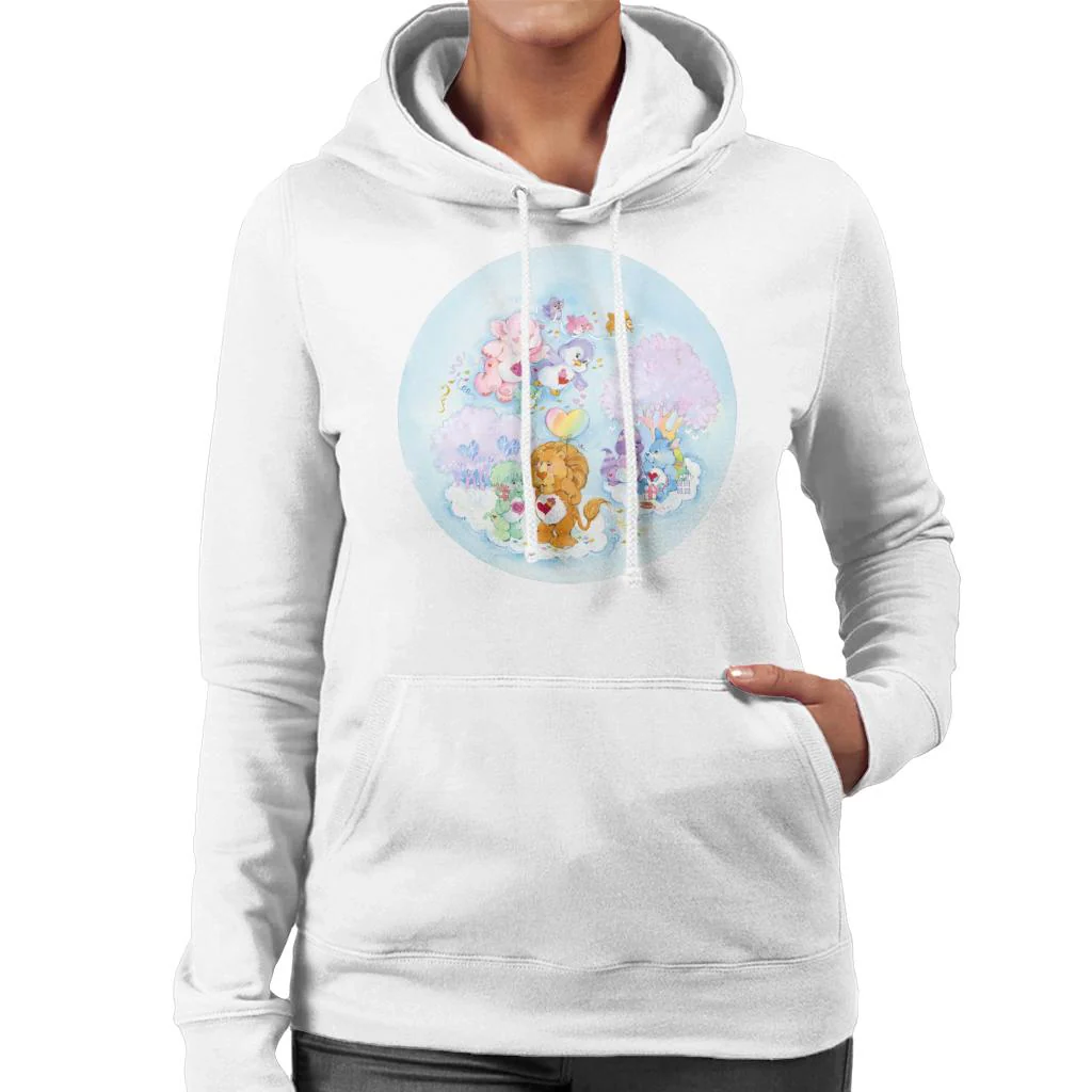 Brave Heart Lion Pink Trees Women's Hooded Sweatshirt - Image 6