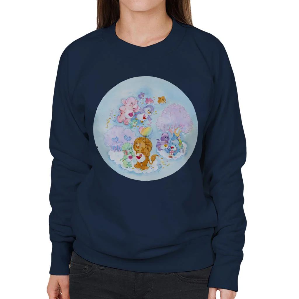 Brave Heart Lion Pink Trees Women's Sweatshirt - Image 4