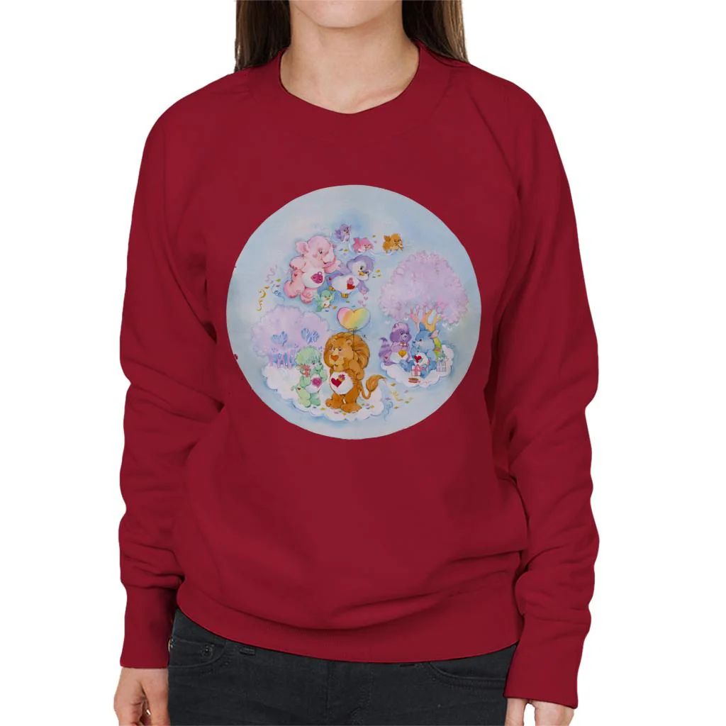 Brave Heart Lion Pink Trees Women's Sweatshirt - Image 7