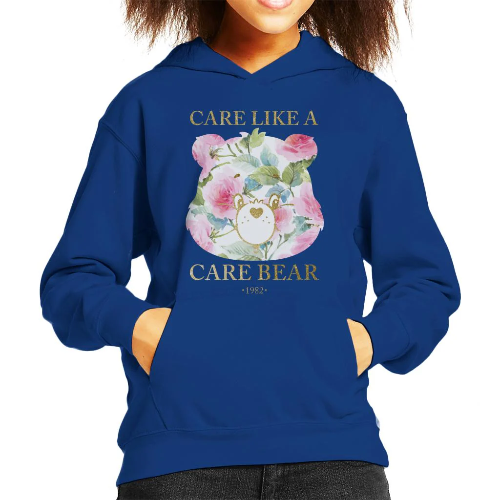 Care Like A Care Bear Kids Hooded Sweatshirt - Image 5