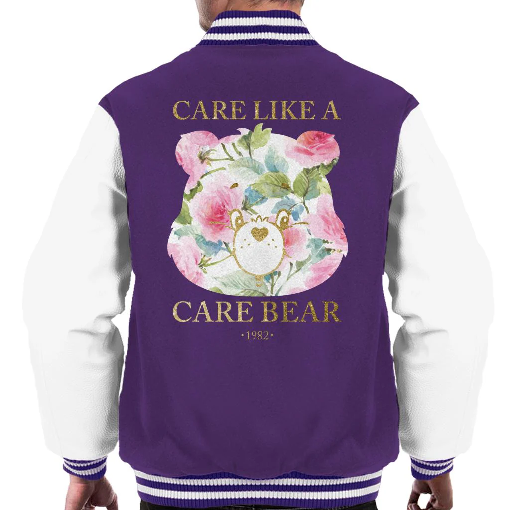 Care Like A Care Bear Men's Varsity Jacket - Image 4