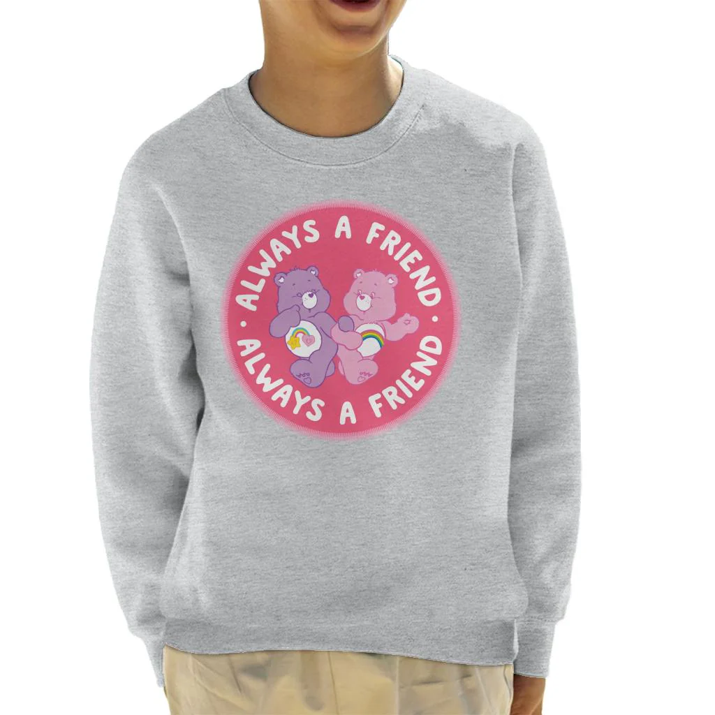 Cheer Bear And Best Friend Bear Always A Friend Kids Sweatshirt - Image 6
