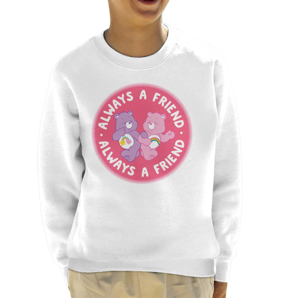 Cheer Bear And Best Friend Bear Always A Friend Kids Sweatshirt - Image 7