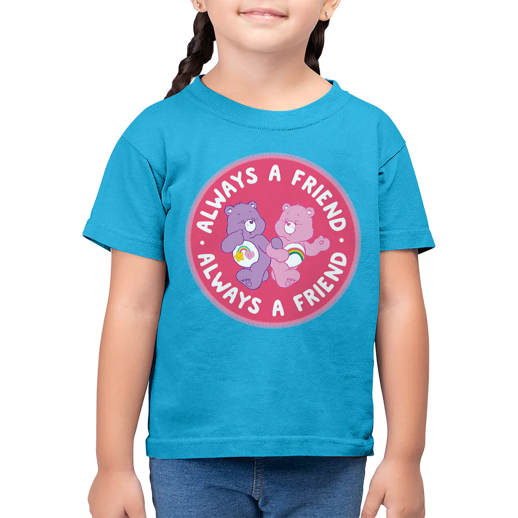 Cheer Bear And Best Friend Bear Always A Friend Kids T-Shirt - Image 2