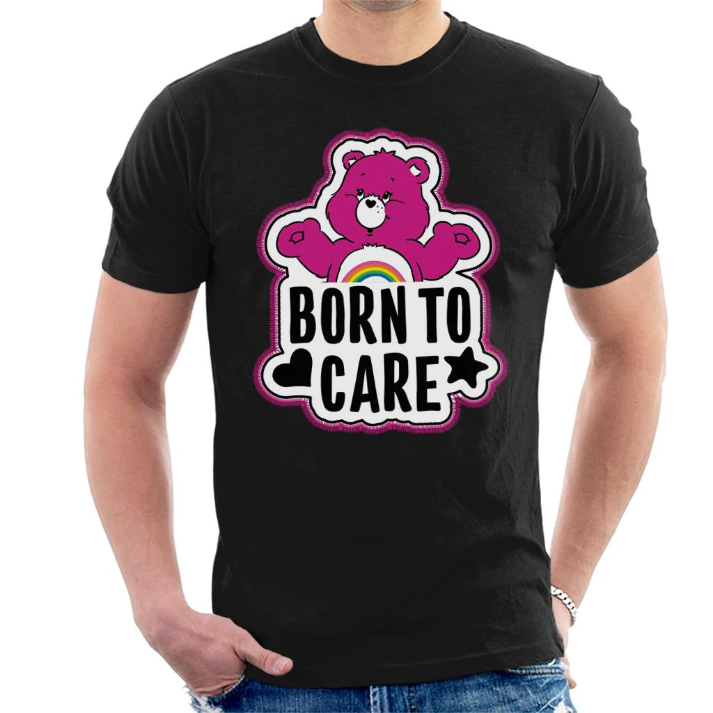 Cheer Bear Born To Care Men's T-Shirt - Image 3