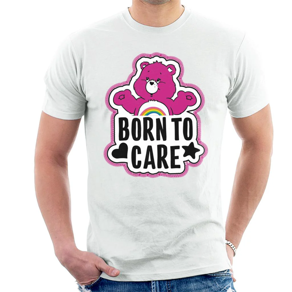 Cheer Bear Born To Care Men's T-Shirt - Image 4
