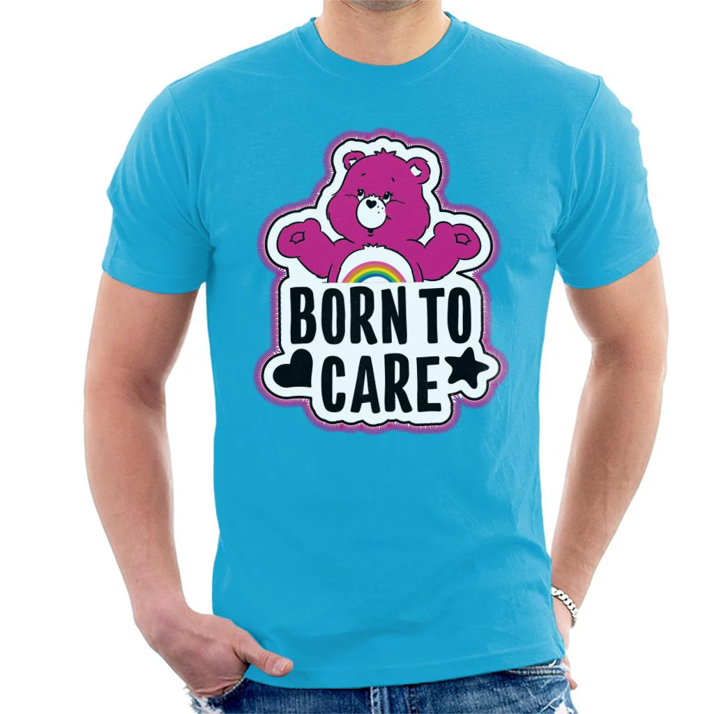Cheer Bear Born To Care Men's T-Shirt - Image 5