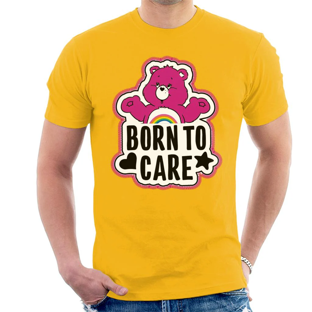 Cheer Bear Born To Care Men's T-Shirt - Image 6