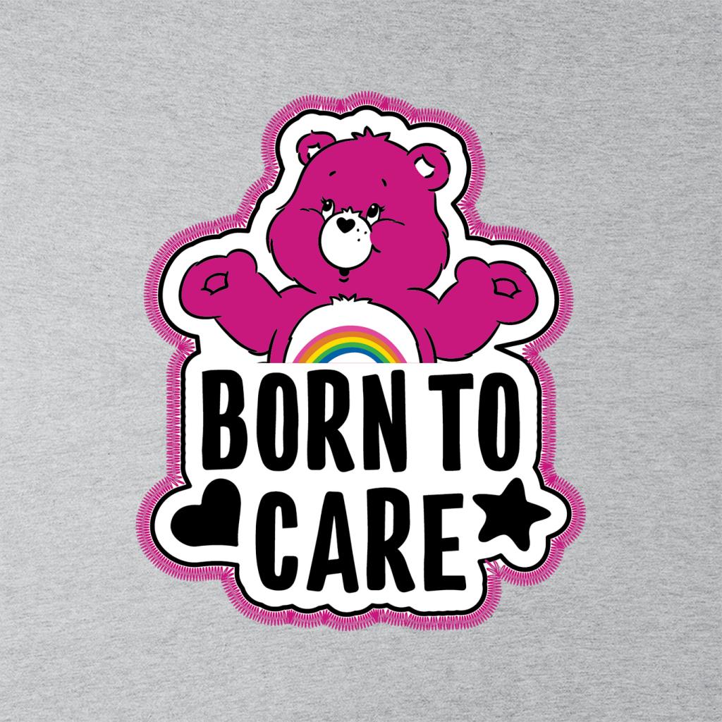Cheer Bear Born To Care Men's Varsity Jacket - Image 3