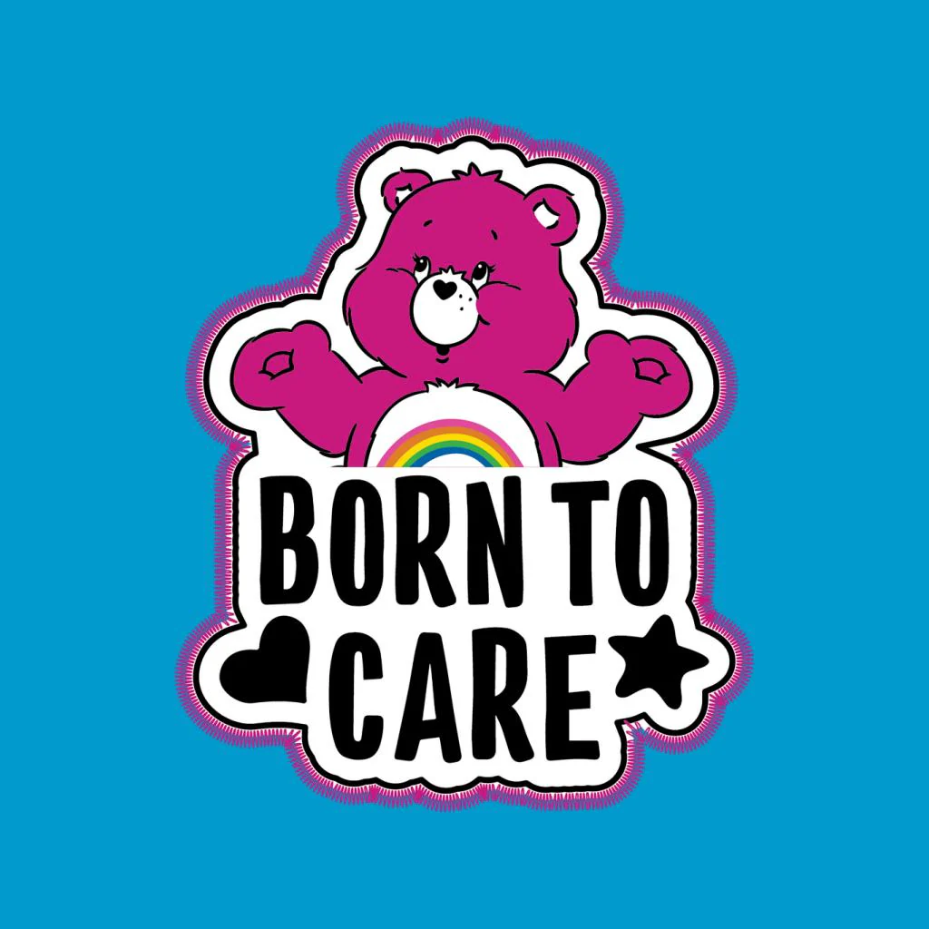 Cheer Bear Born To Care Women's Hooded Sweatshirt - Image 4