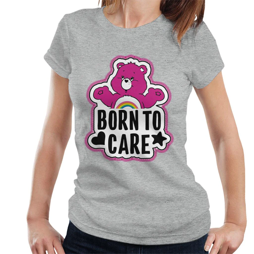 Cheer Bear Born To Care Women's T-Shirt - Image 3