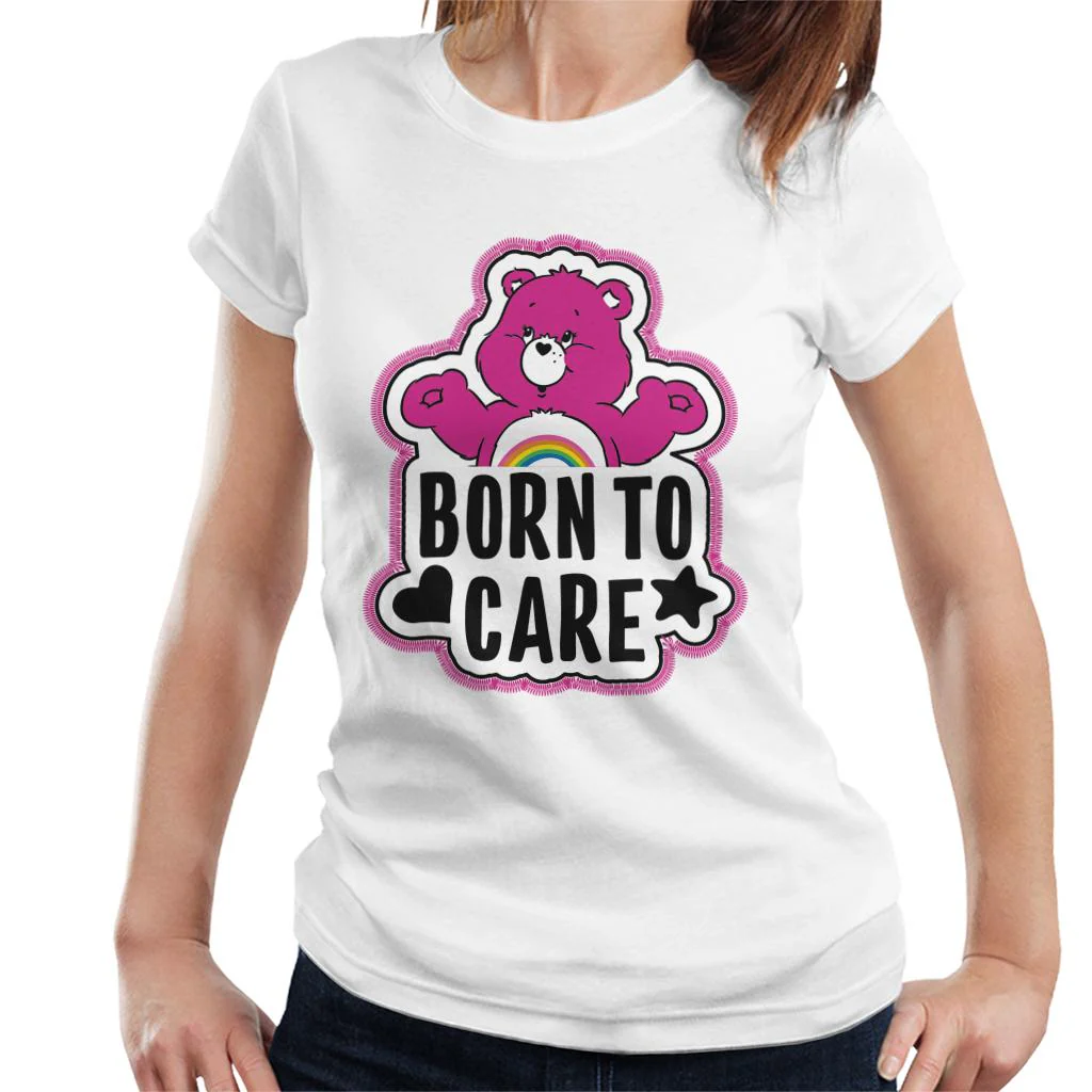 Cheer Bear Born To Care Women's T-Shirt - Image 4