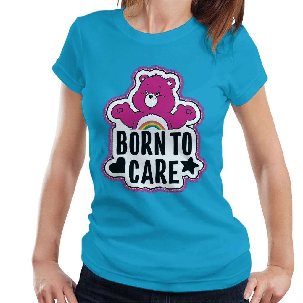 Cheer Bear Born To Care Women's T-Shirt - Image 6