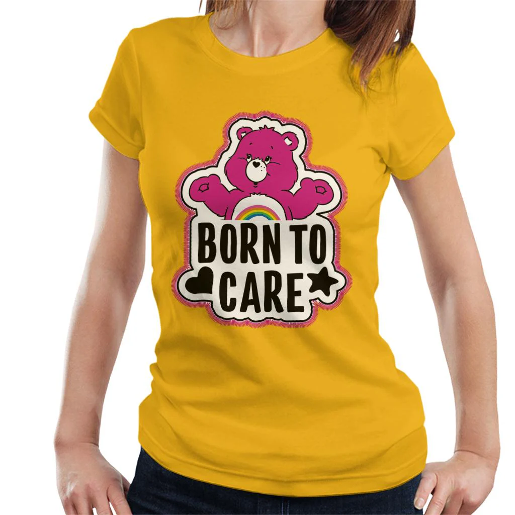 Cheer Bear Born To Care Women's T-Shirt - Image 7