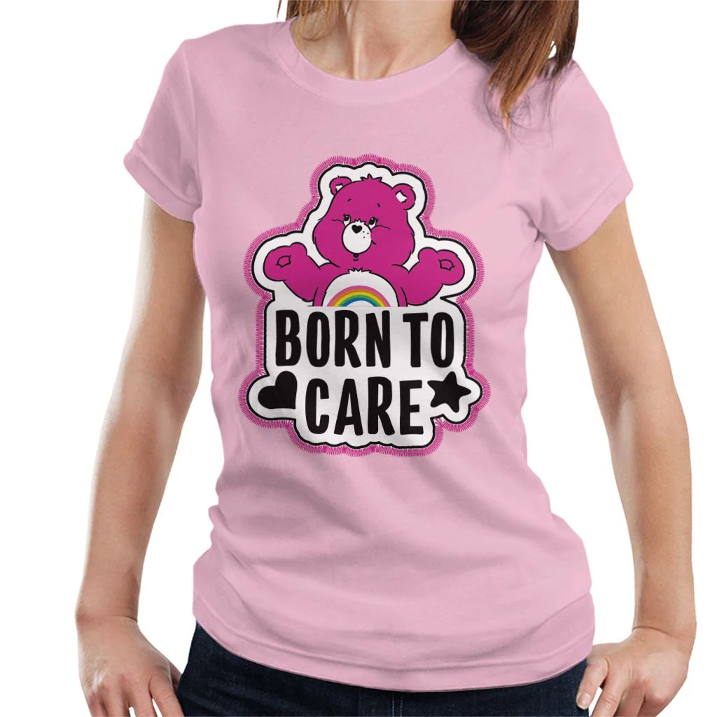 Cheer Bear Born To Care Women's T-Shirt - Image 8